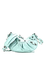Pre-Owned Balenciaga Le Cagole Giant Studs Shoulder Bag Embossed Leather