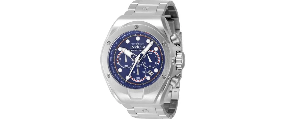 Invicta Men's 47745 Invicta Racing Quartz 3 Hand Blue Dial Watch