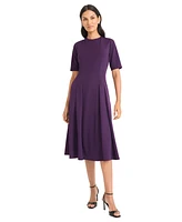 Maggy London Women's Short-Sleeve Midi Dress