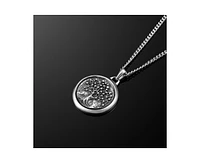 Vincero Men's Tree of Life Pendant – 925 Sterling Silver