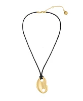 Steve Madden Black Mariner Heart Pendant Necklace