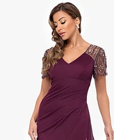 Xscape Petite Embellished Chiffon Gown