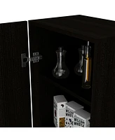 Depot E-shop Uluru Kitchen Pantry, Single Door Cabinet, Four Interior Shelves