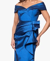 Xscape Petites Sweetheart-Neck Long Sheath Dress