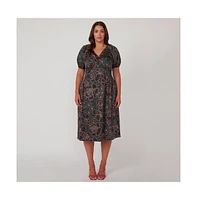 Estelle Wildfloral Cotton Midi Dress