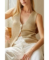 Crescent Women's Janie Beachy Sweater Vest