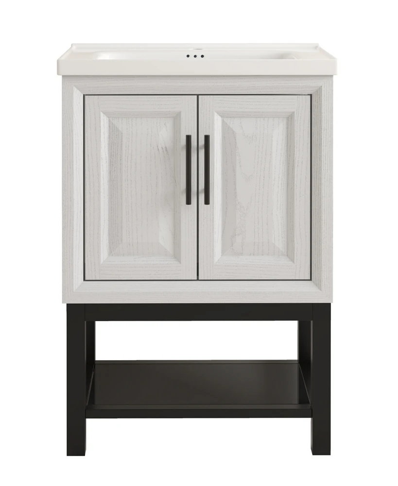 24"Bathroom Vanity with Ceramic Undermount Sink