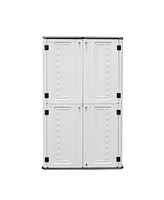 Mondawe American Style 2-Tier Outdoor Storage Cabinet