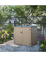 Mondawe Heavy-Duty Outdoor Storage Cabinet (Large Single-Tier)