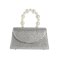 Women's The Reptilia Snowball Hand Bag - Metallic Silver