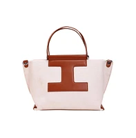 Women's The Riviera-Daze Hand Bag - Russet Brown & Cream White