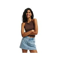 Cotton On Women's Mini Denim Skort