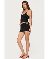 Edikted Women's Maree Bead V Neck Top