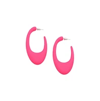 Sohi Women's Pastel Hoop Earrings