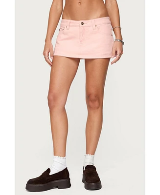 Edikted Women's Sukie Denim Mini Skort