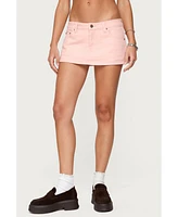 Edikted Women's Sukie Denim Mini Skort