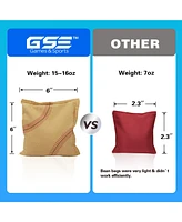 Set of 8 Premium Weather Resistant Regulation and Weight Cornhole Bean Bags.