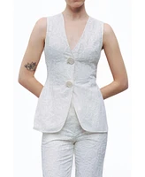 Nocturne Women's Floral Embroidery Vest