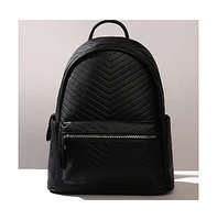 Women's The Chevron Curve Backpack - Onyx Black