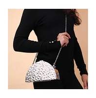 Women's The Dented Curve Clutch Bag - California Gold