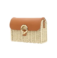 Women's The Straw-Box Sling Bag - Tan Brown