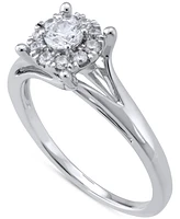 Diamond Halo Engagement Ring (1/3 ct. t.w.) 14k Gold