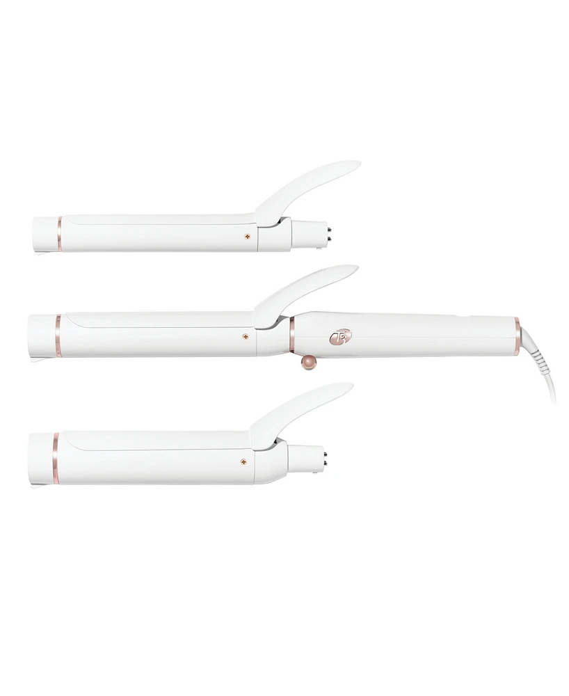 T3 Switch Kit Classic Trio Professional Interchangeable Curling Iron with 3 Ceramic ClipBarrels for Curling and Waving