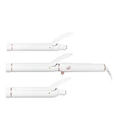 T3 Switch Kit Classic Trio Professional Interchangeable Curling Iron with 3 Ceramic ClipBarrels for Curling and Waving