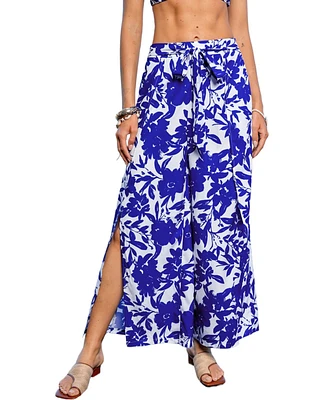 Cupshe Women's Luxe Riviera Floral Cover-Up Pants