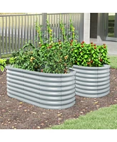 Raised Garden Bed with Open Base for Growing Vegetables