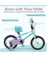 Adjustable Handlebar Saddle Kids Bike Lightweight Easy to Ride