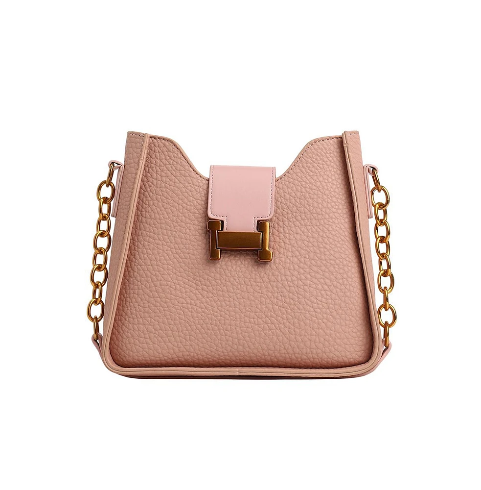 Women's The Monogram Small Shoulder Bag - Baby Pink