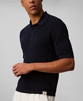Calvin Klein Men's Smooth Cotton Waffle Polo Shirt
