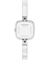 Movado Women's Museum Cushion Swiss Quartz Stainless Steel Bangle Watch, 21.50mm