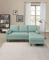 Gold Sparrow 82" Polyester Lexington Reversible Sectional, Created for Macy's