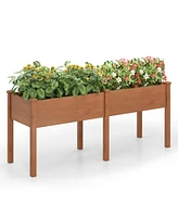 Large Raised Garden Bed with Drainage Holes and 6 Supporting Legs