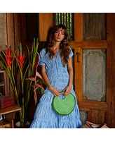 Solo Avocado Jute Bag In Green