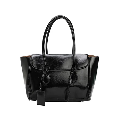 Women's The Large Medis Satchel Bag - Onyx Black