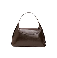 Women's The Large Slant-Flap Hobo Bag - Coffee Brown