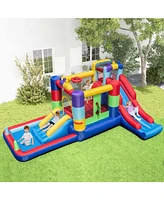 Inflatable Bounce House with 680W Blower and Ball Pit