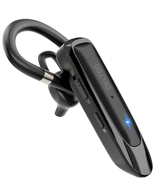 Delton 22X Wireless Mono Bluetooth Headset, Wireless Single Ear Headset With Built-In Two Microphones, Lightweight Bluetooth Phone Earpiece Compatible