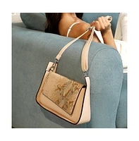 Women's The Coilmark Asymmetric Hand Bag - Ecru Beige