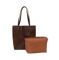 Women's The Veloure Tote Bag - Chocolate Brown