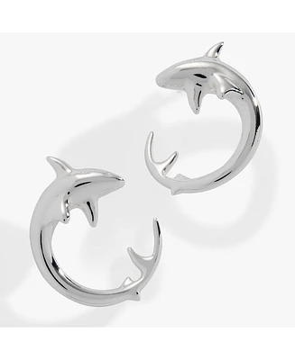 Alex and Ani Shark Front to Back Hoop