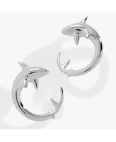 Alex and Ani Shark Front to Back Hoop