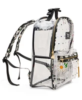 Betsey Johnson Wild Child Clear Large Backpack with Pouch