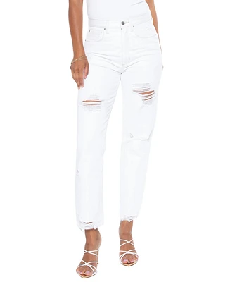 blue revival Women's Straight Leg Boyfriend Jean