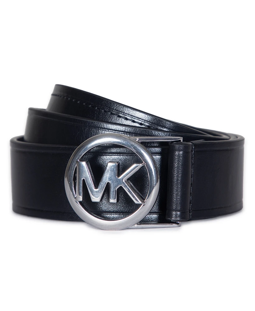 Micheal Kors Women's Embossed Logo Leather Belt