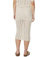 Roxy Juniors' Sea Swirl Crochet Midi Skirt