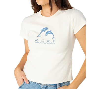 Roxy Juniors' Sunset Dreams 90S Cotton Baby T-Shirt
